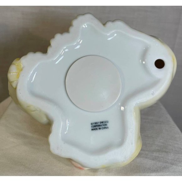 Vintage ENESCO 1997 Ceramic Lion With Cub Piggy Bank Money Box Bank - Picture 3 of 3